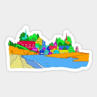 Novia Scotia skyline Sticker